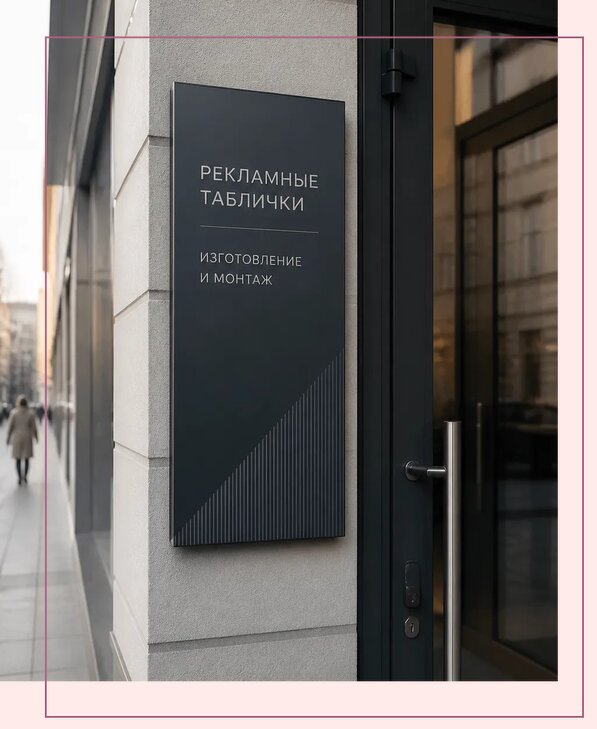 Рекламные таблички в Донецке по цене от 4927 р. | Аванза-Днк