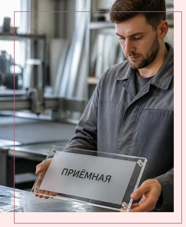 Таблички из оргстекла на заказ в Донецке от 4270 р. | Аванза-Днк